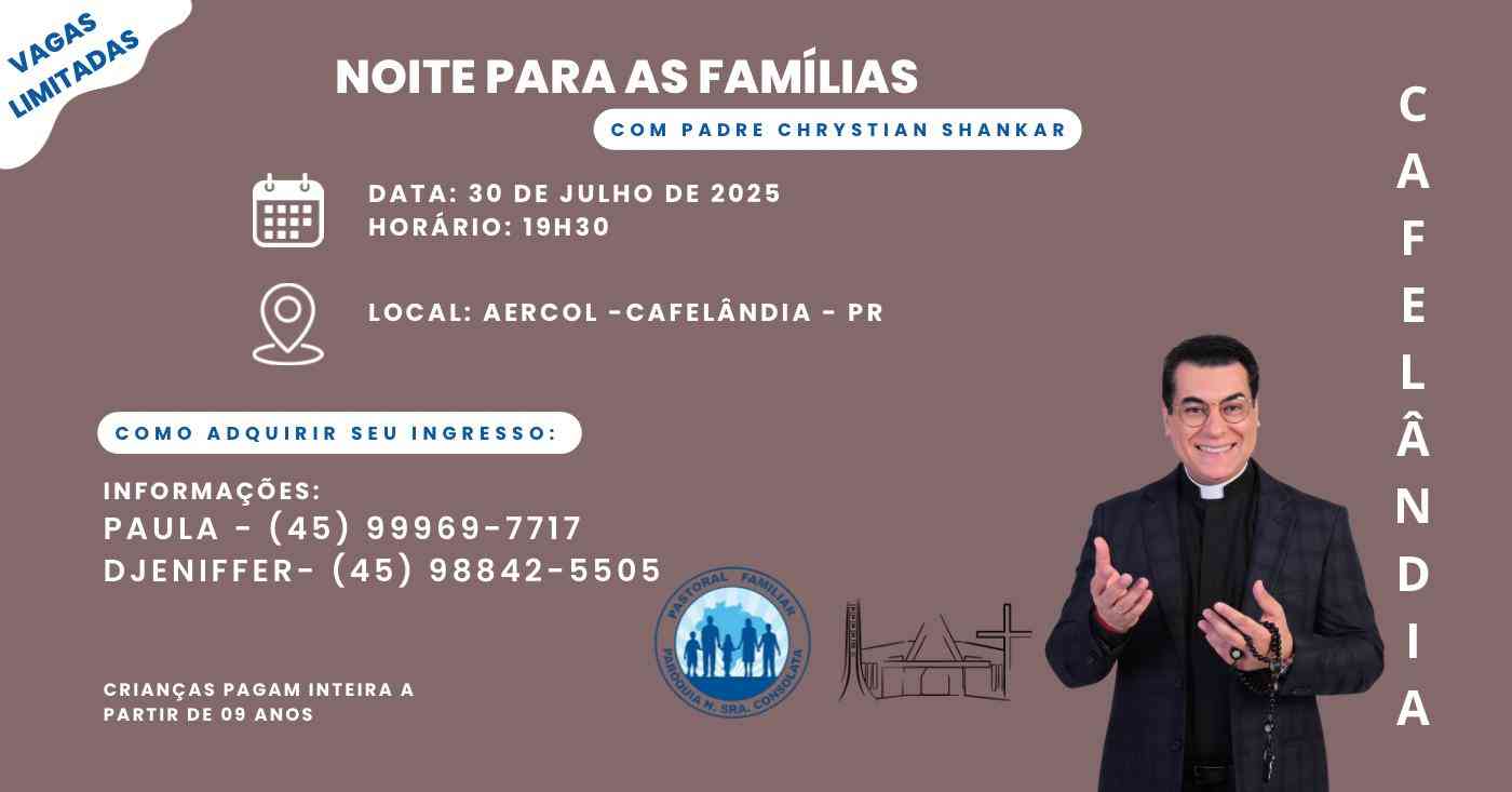 Noite para as Famílias Cafelândia - PR